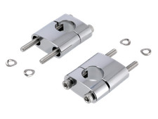 Set: Lenkerauflage, verchromt